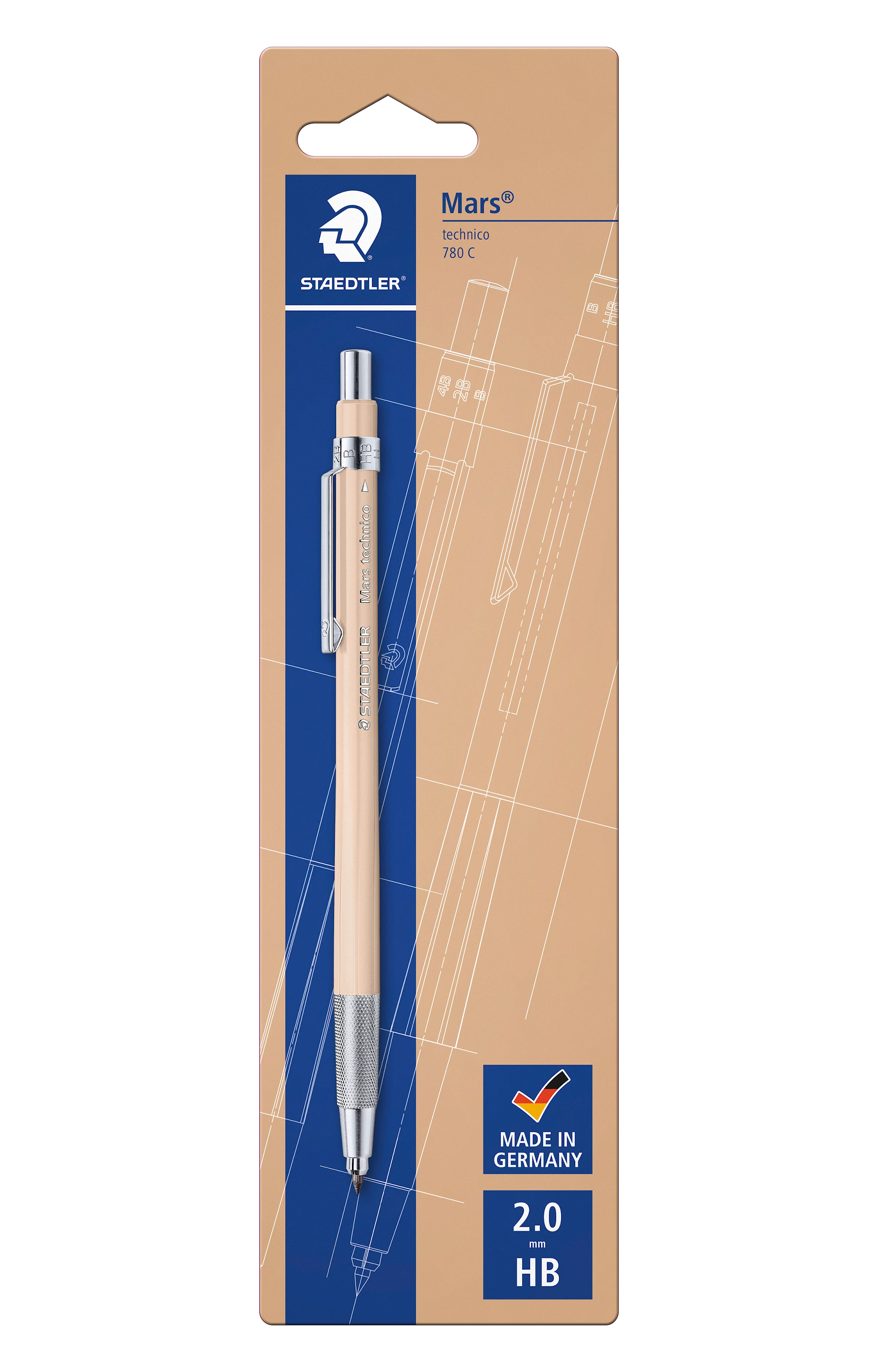 Produktbilde for Stiftblyant Mars Technico HB Sand Staedtler