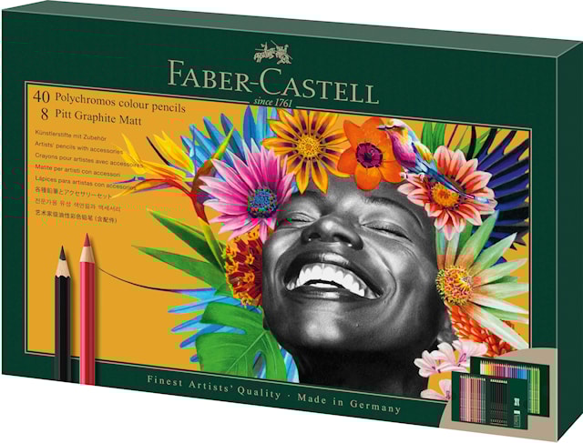 Produktbilde 3 for Gavesett Polychromos & Pitt Graphite Matt Small 40 deler Faber Castell