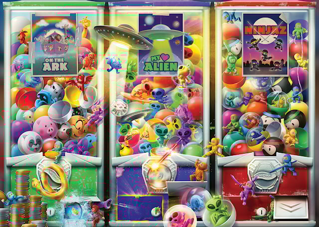 Produktbilde 2 for Animals, Aliens & Ninjas Puslespill 1000 brikker, Ravensburger