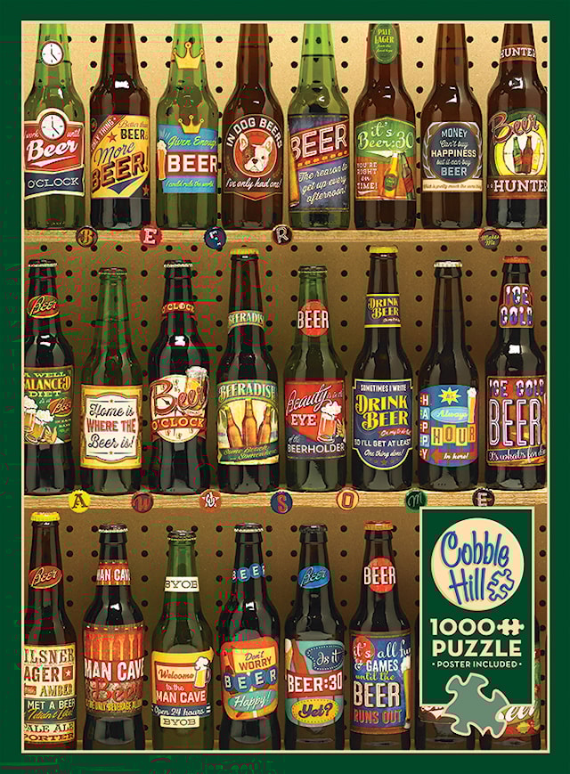 Produktbild 1 för Pussel Beer Collection 1000 bitar, Cobble Hill