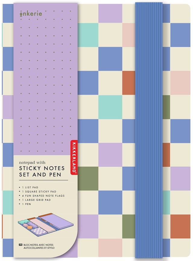 Produktbild 2 för Notepad with Sticky Notes Set & Pen