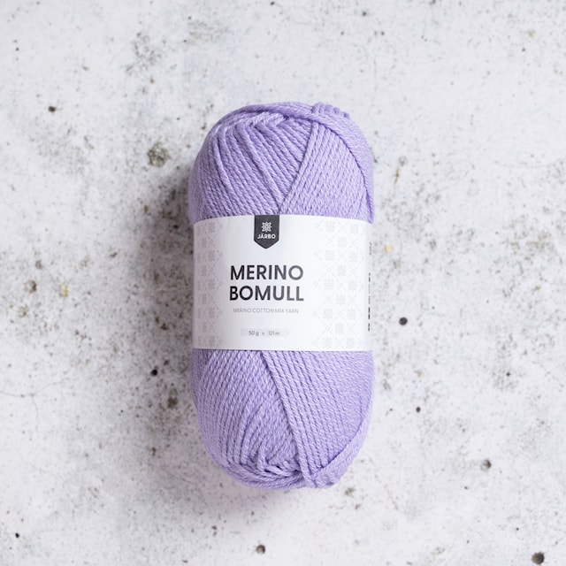 Merino Bomull 50 gr Lavender (17) Järbo