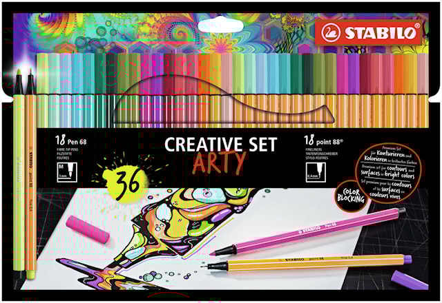 Creative Set Arty 36-pack Point 88 + Pen 68 STABILO