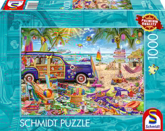 Produktbild 1 för Pussel A sunny break at the seaside 1000 bitar Schmidt