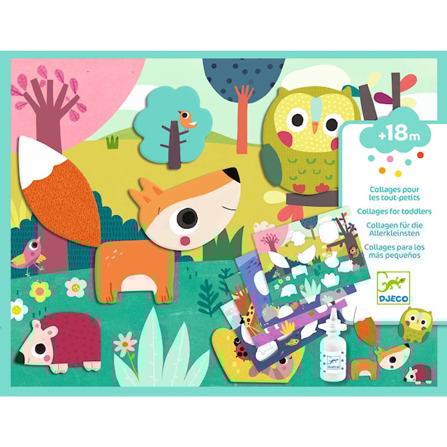 Tuotekuva 1 - Luo ja liimaa ensimmäinen kollaasini Djeco