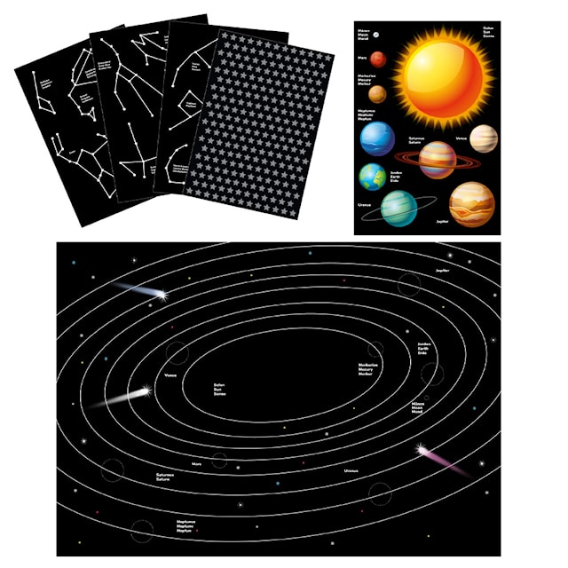Produktbilde 2 for Hobbysett Klistremerker Planeter og Stjernetegn Playbox