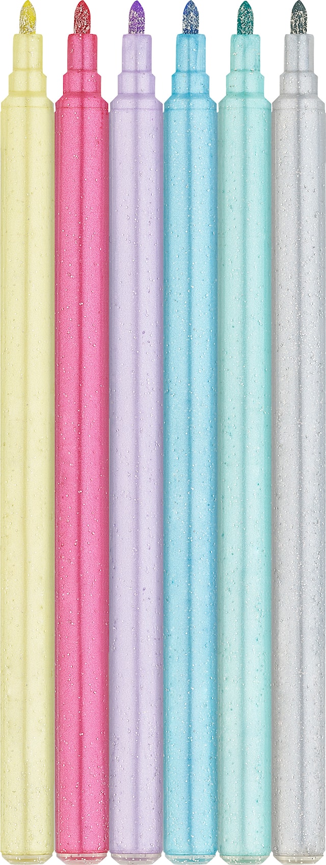 Produktbild 3 för Tuschpenna Castle Unicorn 18+6 st glitterpennor Faber Castell