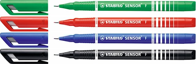 Tuotekuva 2 - Fineliner STABILO Sensor 0,3mm 4 kpl