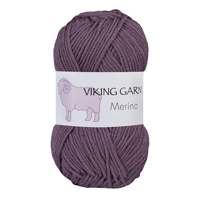 Viking Merino Garn 50 g Lila 872 Viking Garn