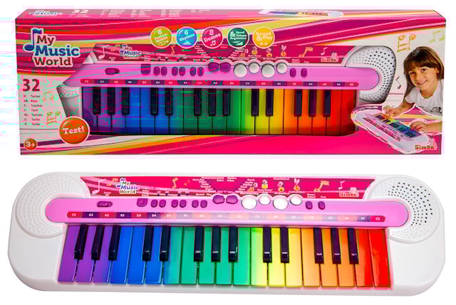 Produktbild 3 för My Music World Rosa Keyboard