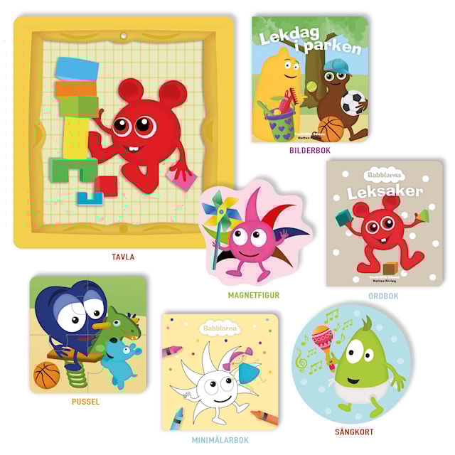 Produktbild 2 för Min Första Bokhylla Leka Babblarna