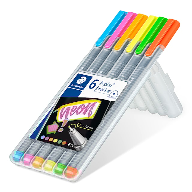 Produktbild 3 för Triplus® Fineliner Neon 6-p Staedtler