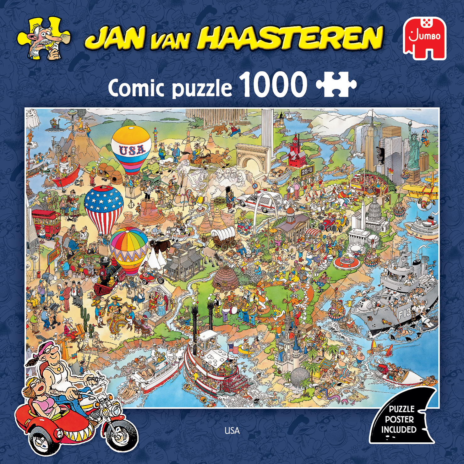 Jan van Haasteren USA Pussel 1000 bitar | Adlibris