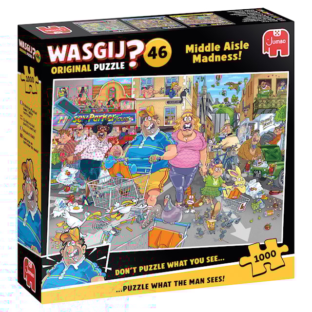 Produktbild 3 för Wasgij Original 46 Middle Aisle Madness! Pussel 1000 bitar