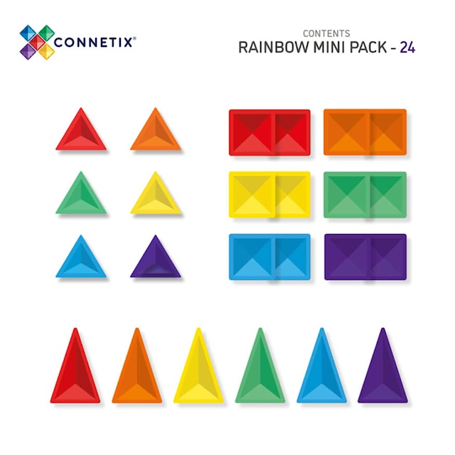 Tuotekuva 2 - Connetix Rainbow Mini 24 Osaa