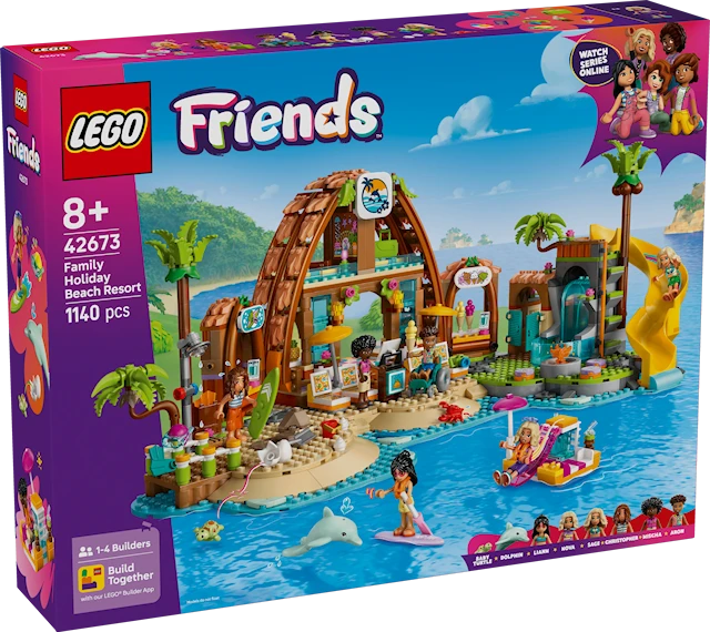Tuotekuva 1 - Koko perheen lomakohde meren rannalla LEGO® Friends (42673)