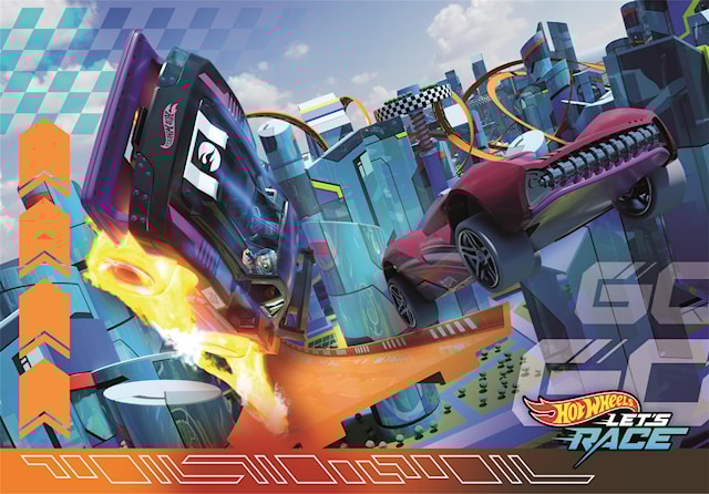 Produktbilde 3 for Puslespill 2x60 brikker Hotwheels, Clementoni