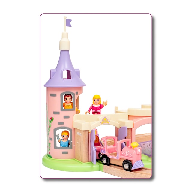 Tuotekuva 3 - Disney Prinsessat Junarata + Linna, Brio (33312)