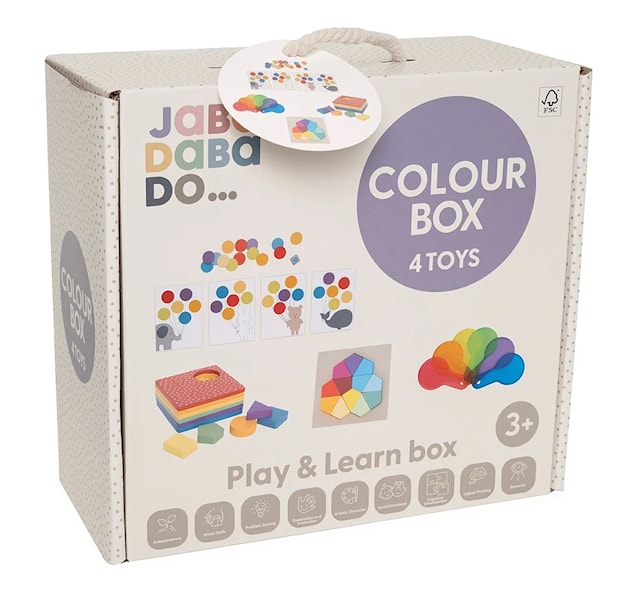 Produktbilde 1 for Lek og lær boks Farge Jabadabado