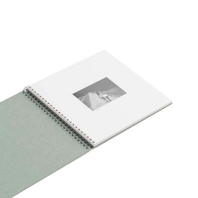 Produktbild 4 för Fotoalbum Soft Teal med vita blad 35x31,5cm Bigso Box of Sweden