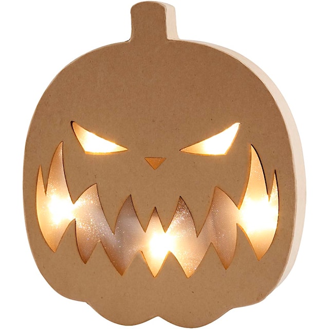 Produktbild 5 för Pumpa Halloween med batteridrivet ljus 25 cm 1-pack