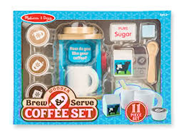 Tuotekuva 2 - Wooden Brew & Serve Coffee Set, Melissa & Doug