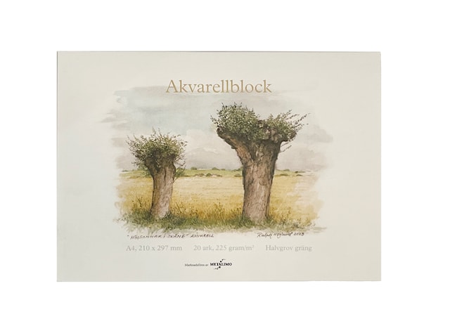 Metalimo Akvarellblokk A4 med 20 ark og 225 g