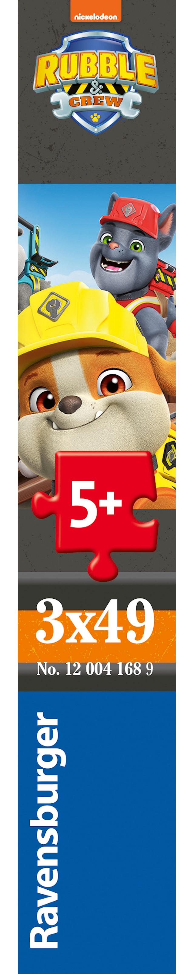 Produktbilde 6 for Rubble & Crew Work Vechicles Puslespill 3x49 biter, Ravensburger