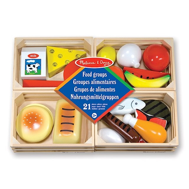 Produktbilde 2 for Matvarer i kurver av tre fra Melissa & Doug