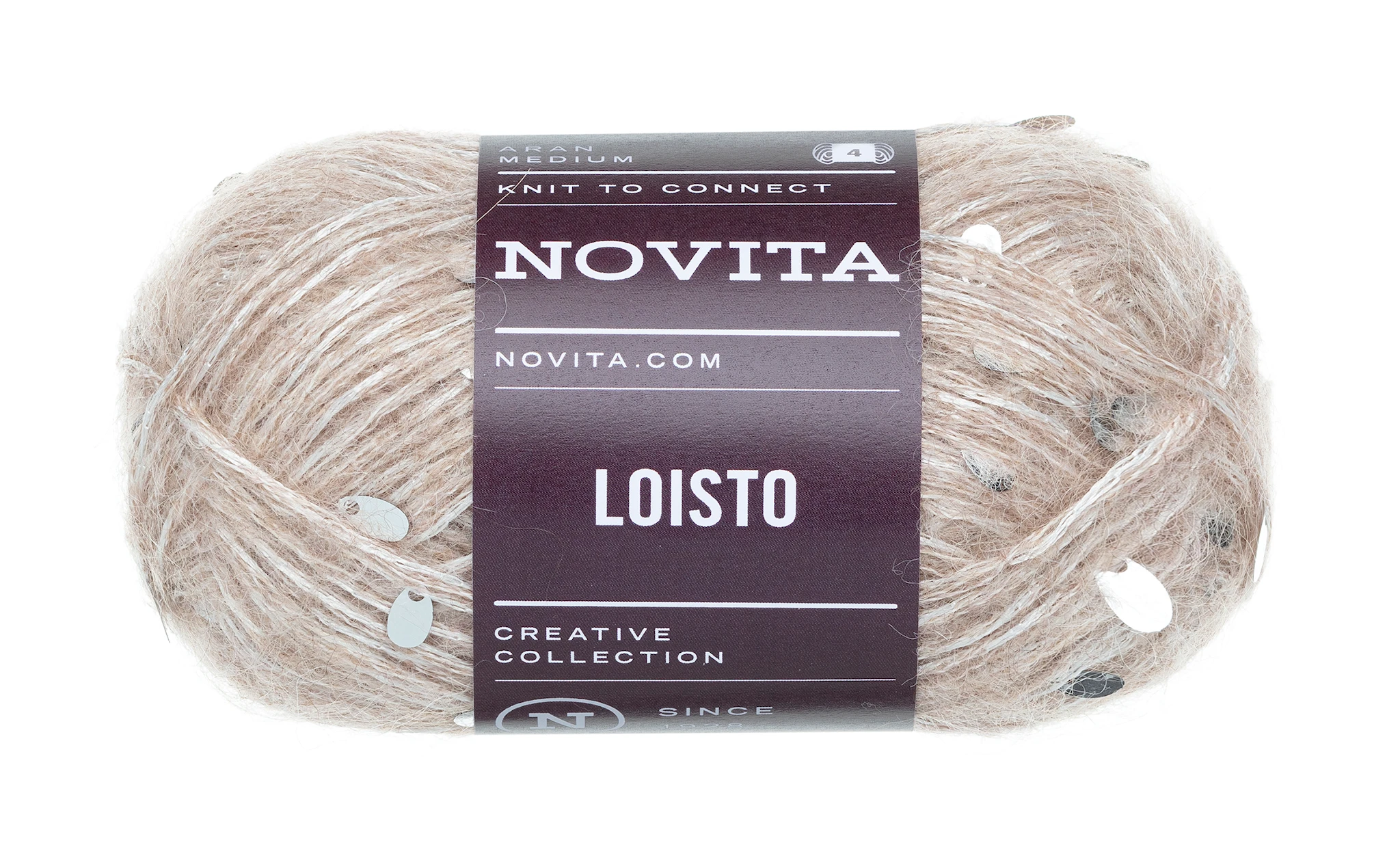 Tuotekuva ille Loisto Paljettilanka 50g Novita