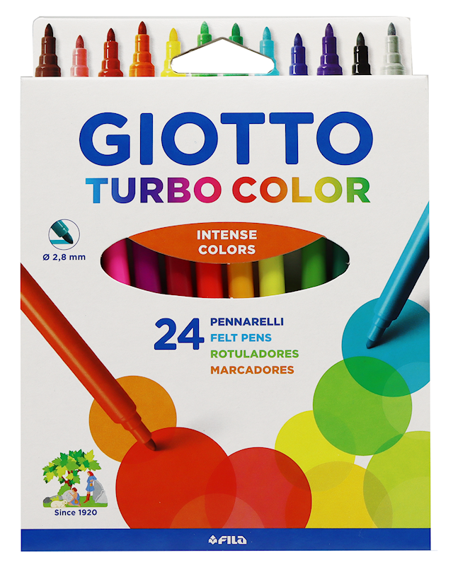 Tuotekuva 1 - Giotto Turbo Color Tussikynät, 24 kpl