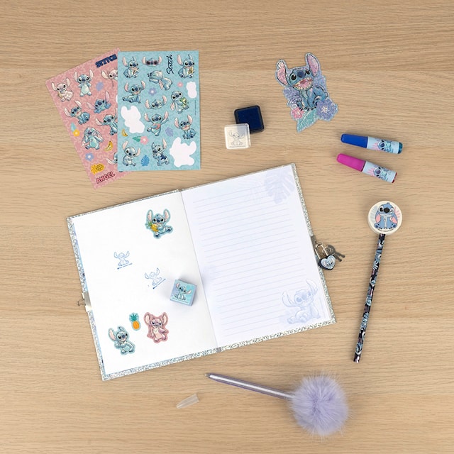 Produktbild 3 för Glitter Dagboksset Disney Stitch