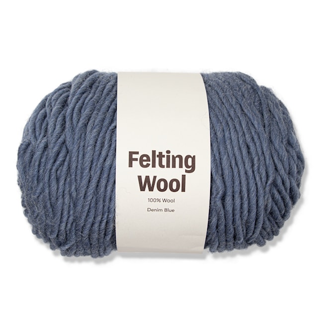 Felting Wool 100 g Denim Blue A123 Adlibris