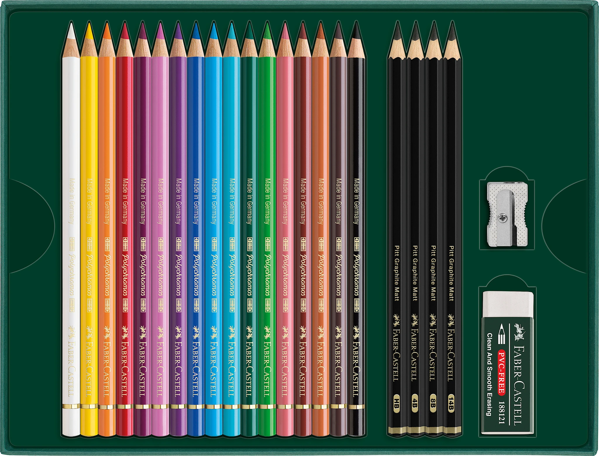 Produktbilde for Gavesett Polychromos & Pitt Graphite Matt Small 17 deler Faber Castell