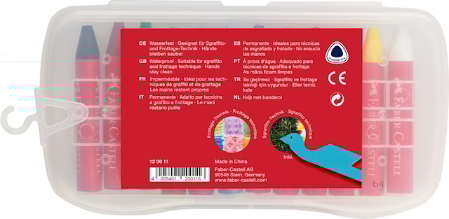 Produktbild 3 för Vaxkritor Jumbo 12-p, Faber-Castell