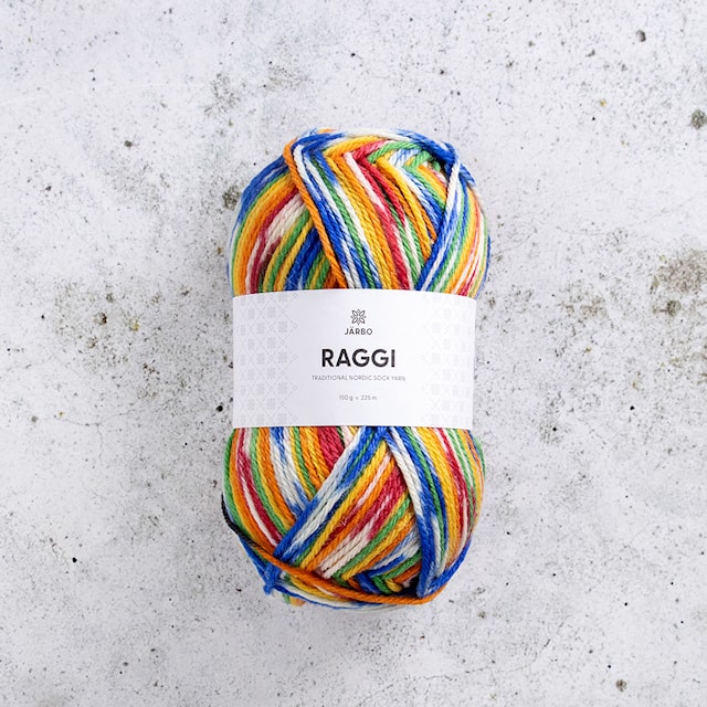 Produktbild 1 för Raggi Garn Ullmix 150 g A New Circus in Town 443 Järbo