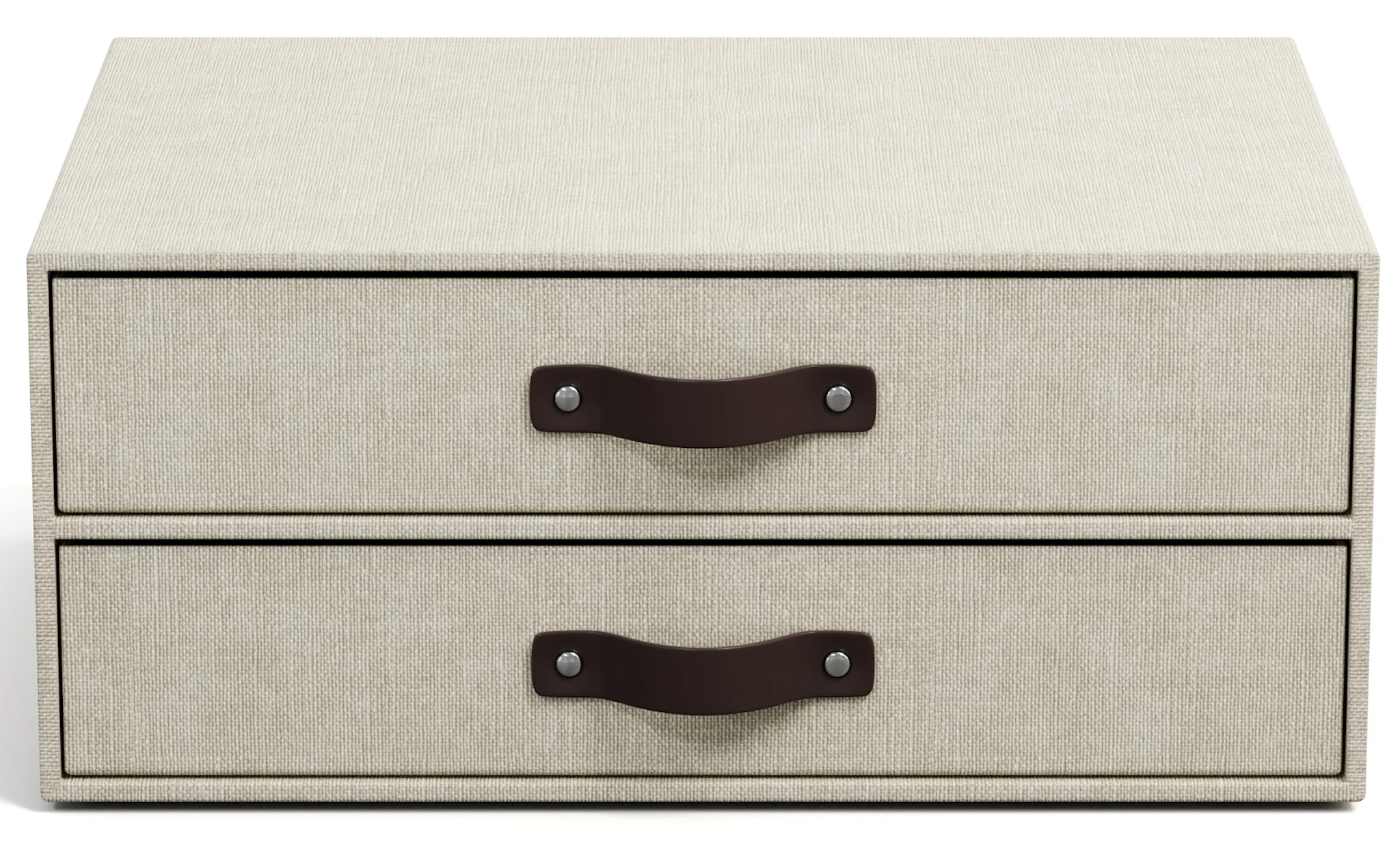 Tuotekuva ille Kirjoituslipasto 2 laatikolla A4 Linen Bigso Box of Sweden