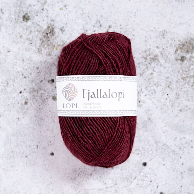 Fjallalopi ullgarn 50g Maroon 60 Istex