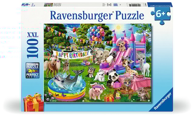 Produktbild 1 för Tiara Birthday Party Pussel 100 XXL Bitar, Ravensburger