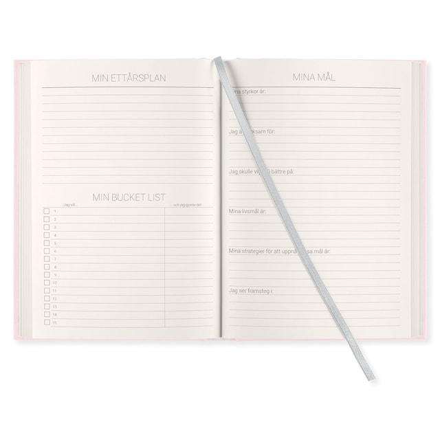 Produktbild 3 för 1-Års Dagbok A5 Dusty Rose Paperstyle