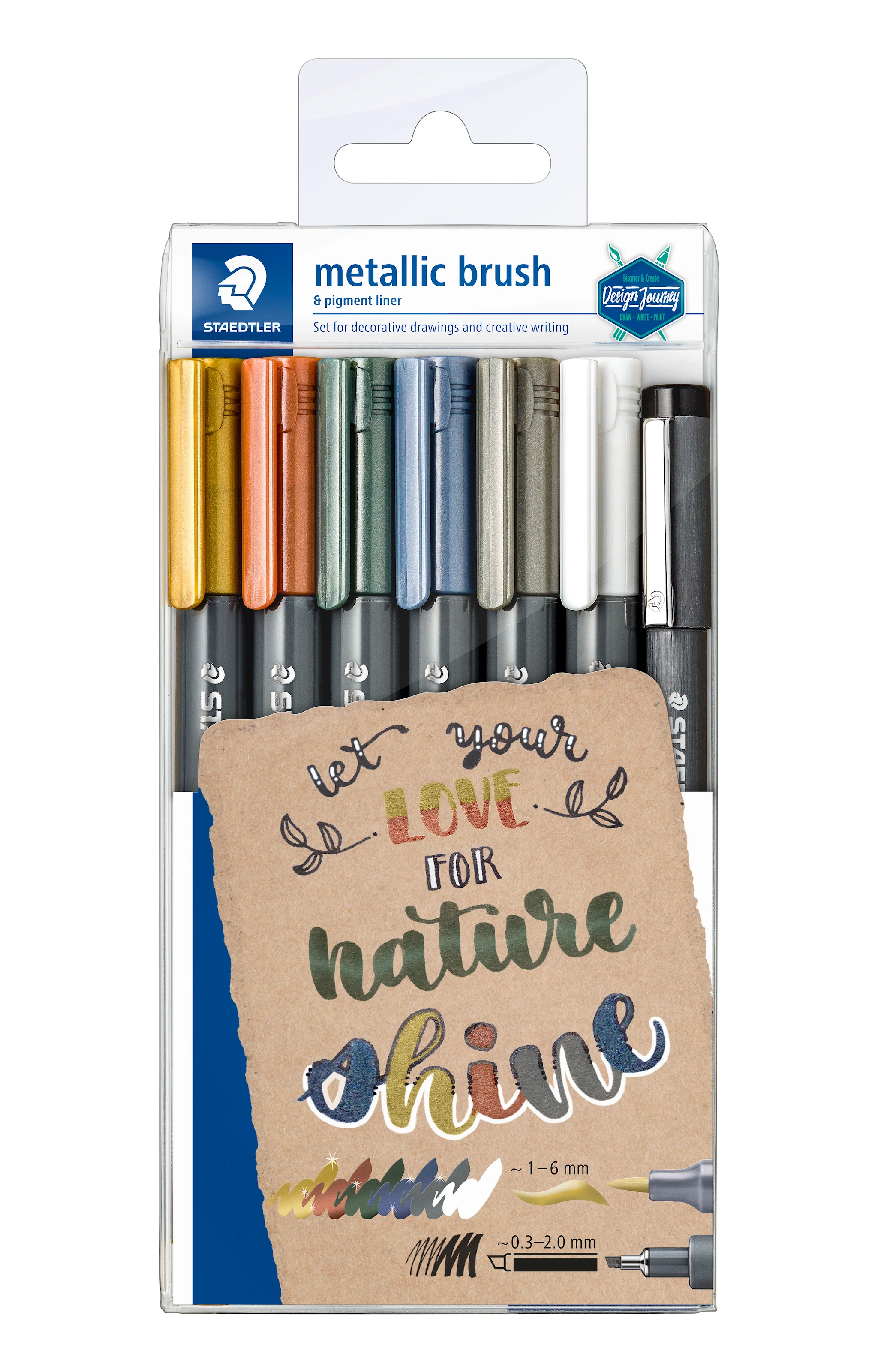 Tuotekuva ille Staedtler Marker brush metal, 7 kpl