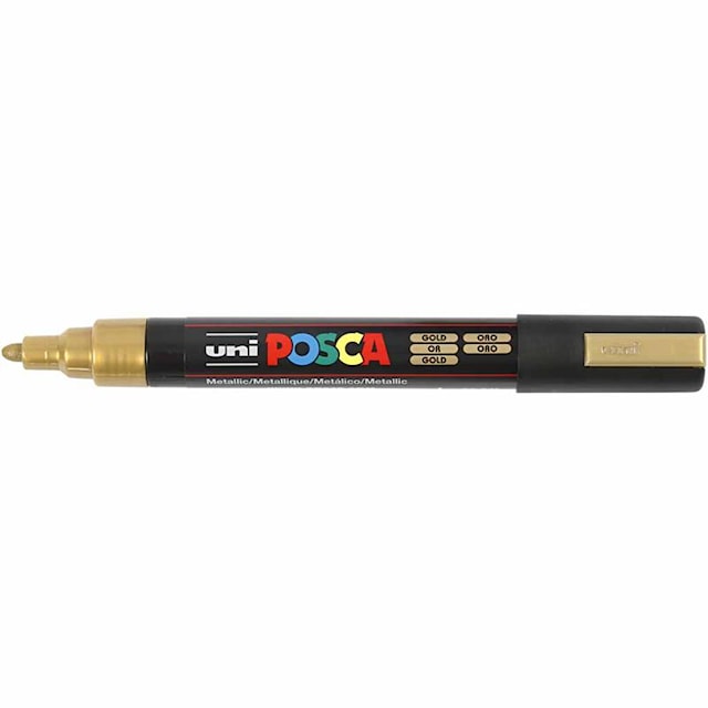 Produktbild 2 för Posca Marker GULD, PC-5M spets 2,5 mm