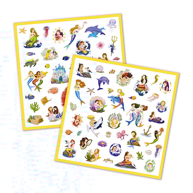 Produktbild 2 för Klistermärken Sjöjungfru, Djeco