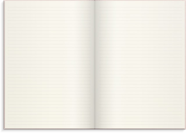 Tuotekuva 2 - Muistikirja A4 Vaaleanpunainen tekstiili, Viivattu, Burde