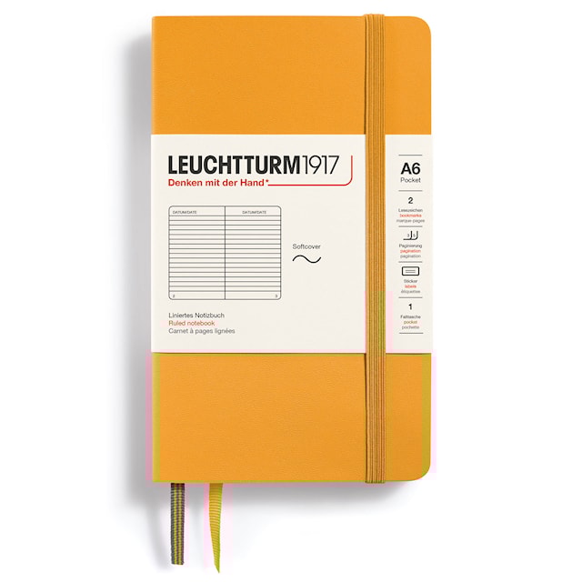 Anteckningsbok A6 Soft Linjerad Rising Sun Leuchtturm 1917