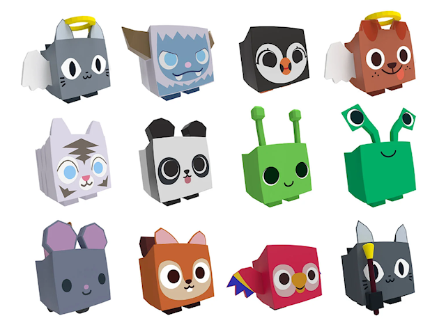 Produktbild 2 för Mystery Pet Figurset 4-Pack Pet Simulator