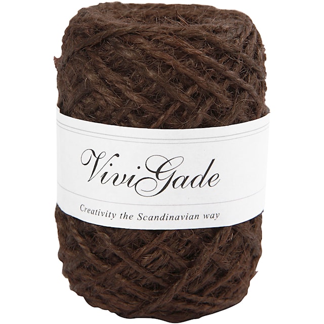 Produktbilde 2 for Naturhamp, tykkelse 1-2 mm, 30 m, mørk brun