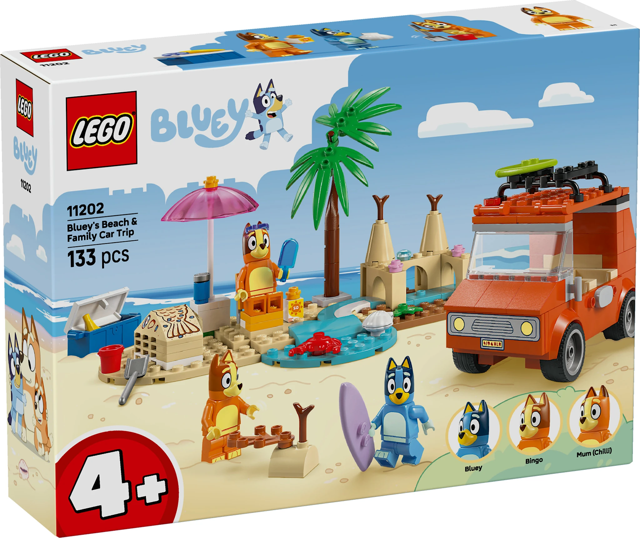 Produktbilde for Bluey og familiens biltur til stranden LEGO® Bluey (11202)