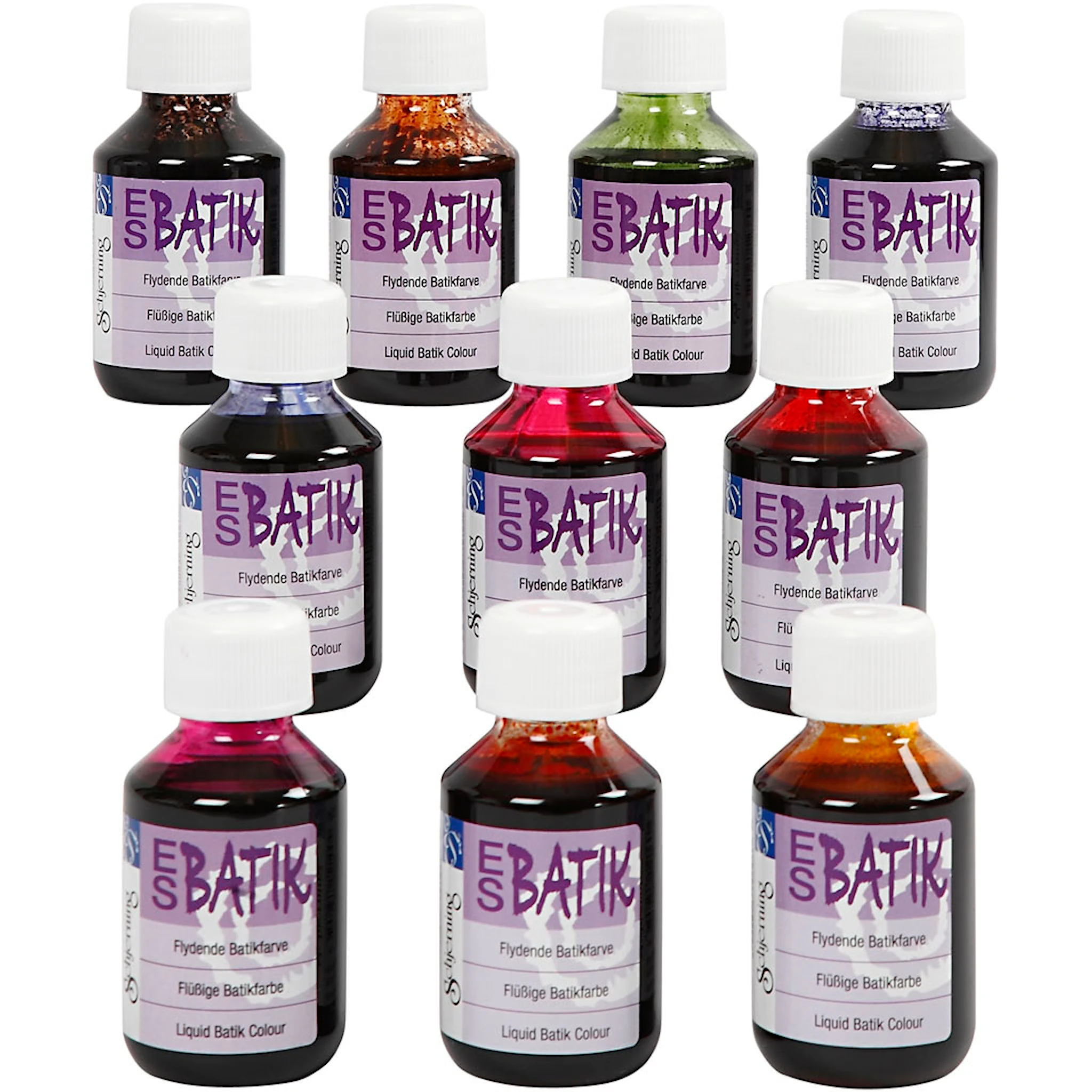 Tuotekuva ille Tekstiiliväri, värilajitelma, 10x100 ml/ 1 pkt