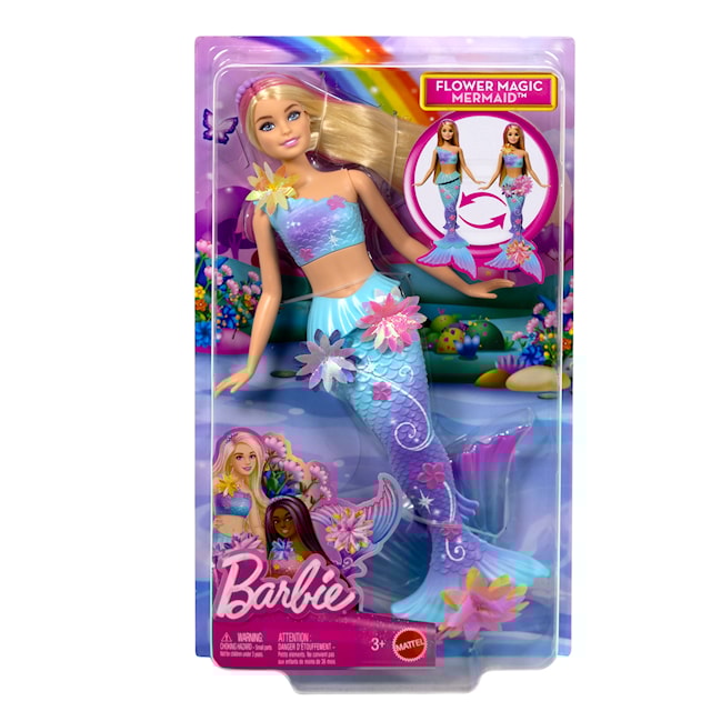 Produktbild 2 för Barbie Blooming Magic Lila Sjöjungfru Modedocka